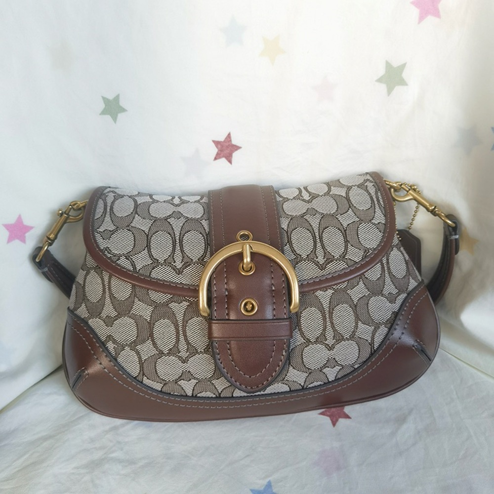 Coach Jacquard Soho Signature Shoulder Bag